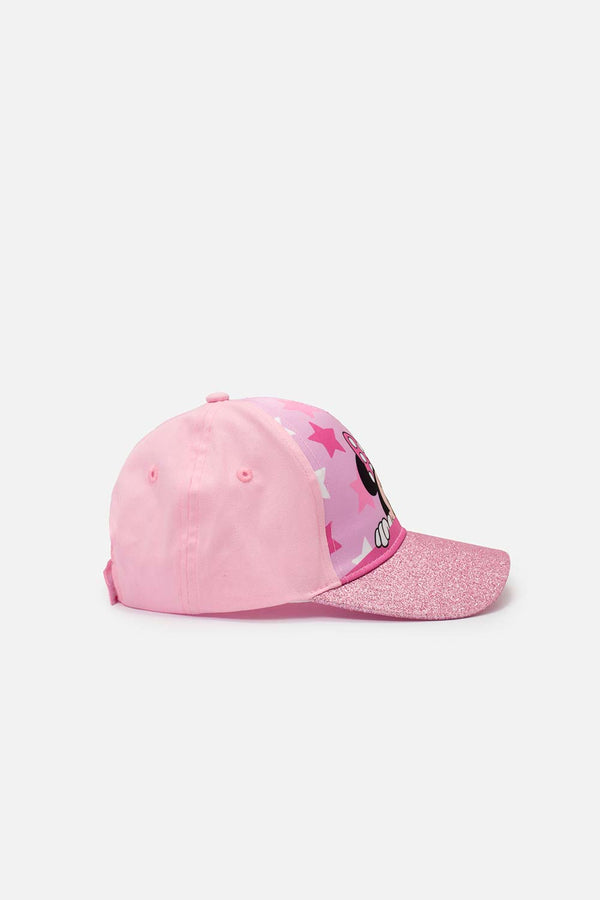 GORRA DE MINNIE MOUSE ROSADA PARA NIÑA