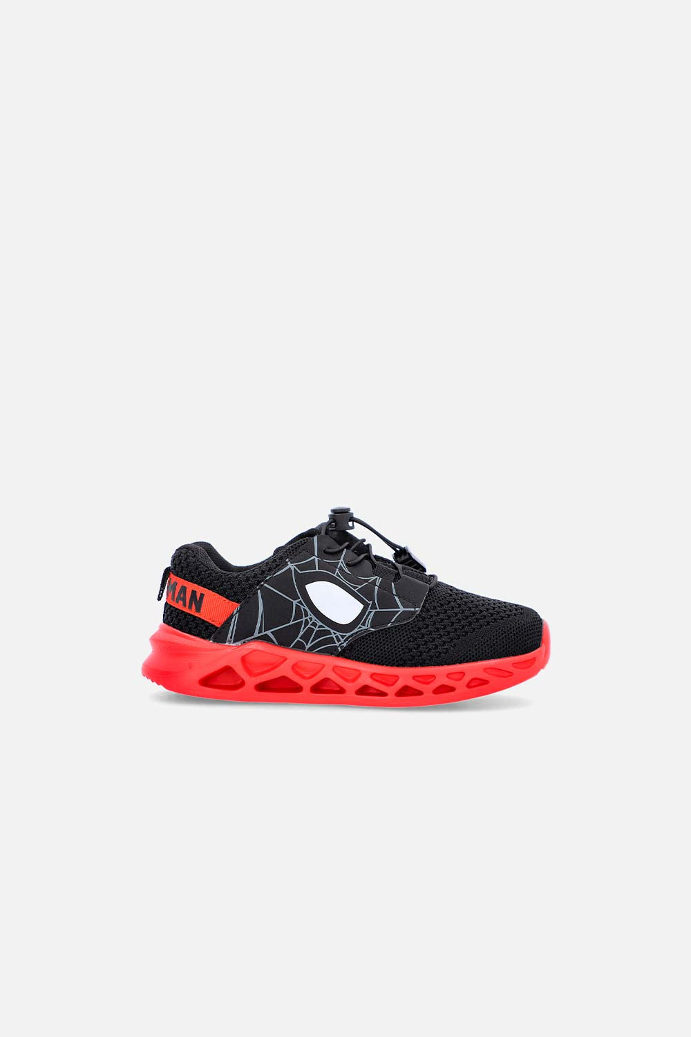 TENIS DE SPIDER-MAN NEGROS PARA NIÑO