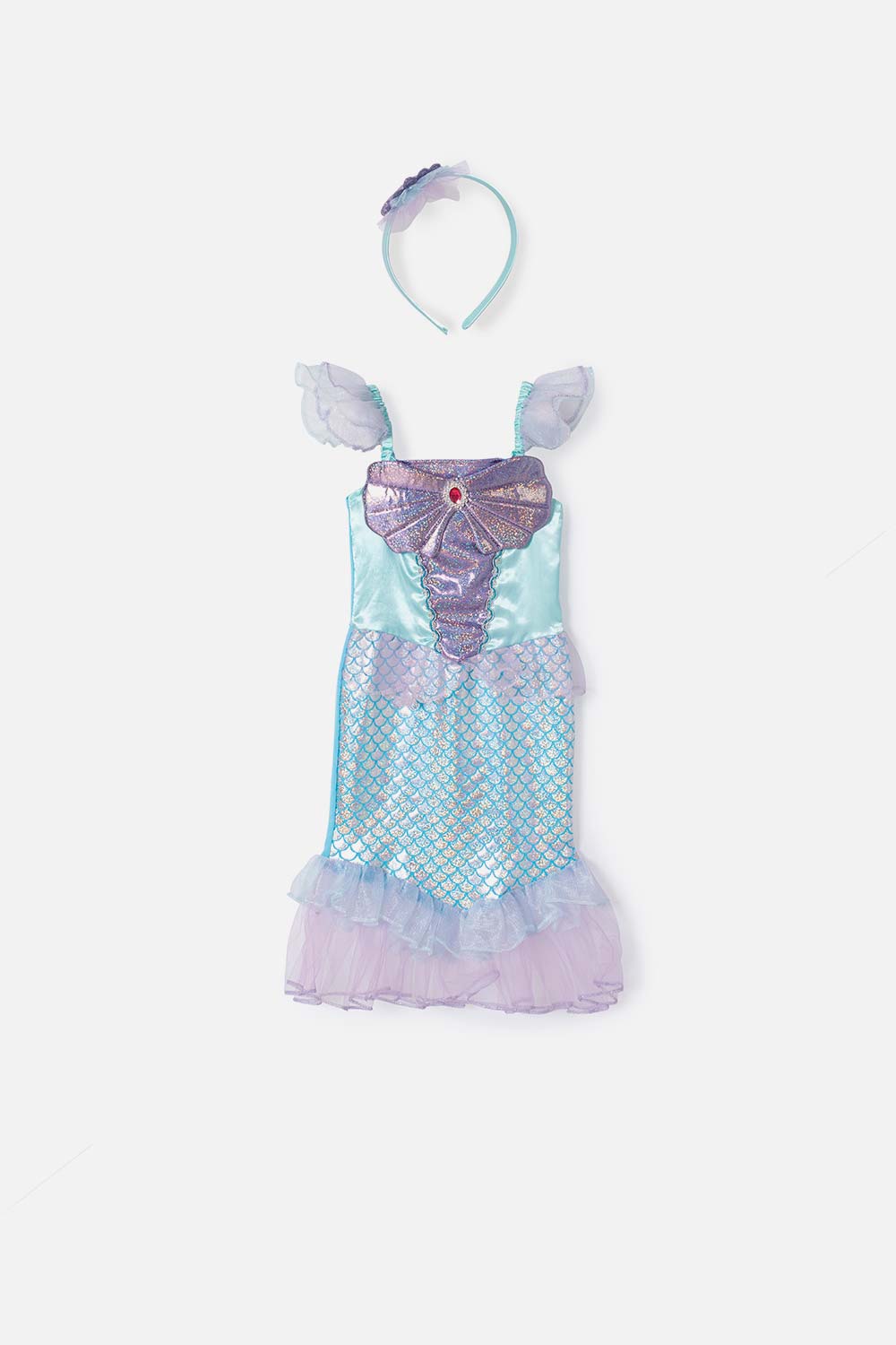 DISFRAZ SIRENA DE LITTLEMIC PARA NIÑA DE 3T A 4T