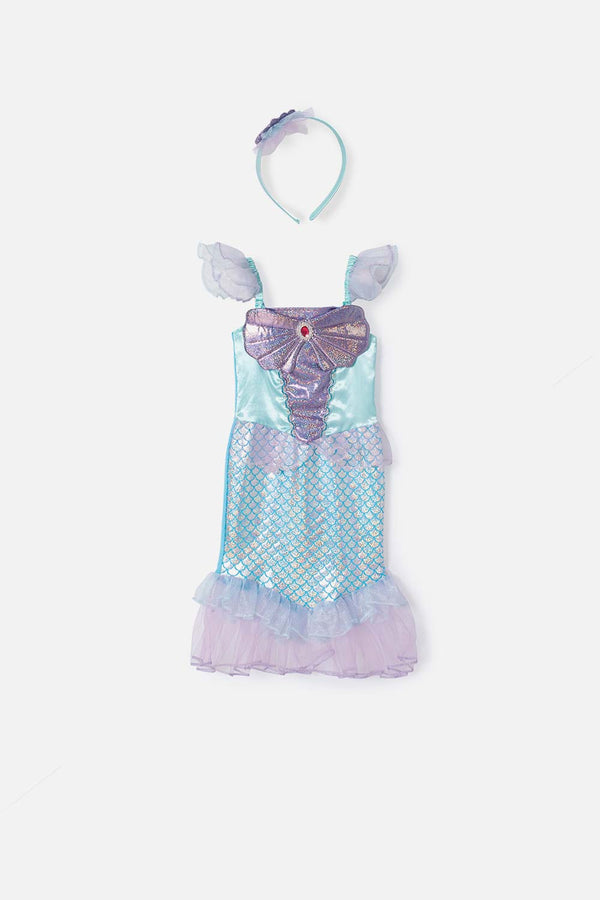 DISFRAZ SIRENA DE LITTLEMIC PARA NIÑA DE 3T A 4T